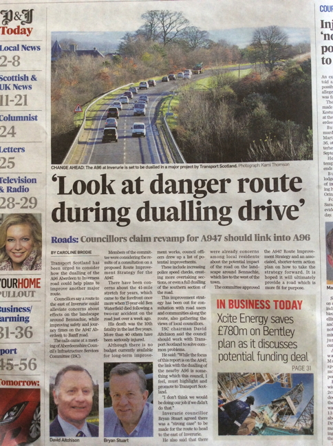 Look at Danger Route During Dualling Drive - Article in Press and Journal