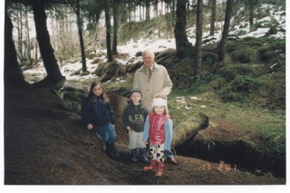 Grandpa and three of His Intrepid Bennachie Adventurers