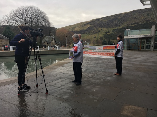 Save Bennachie Campaign Team at the Scottish Parliament